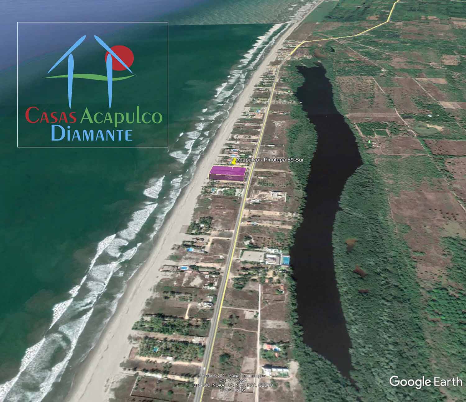 Terreno Barra Vieja Pinotepa 59 Sur - Vista aérea 5